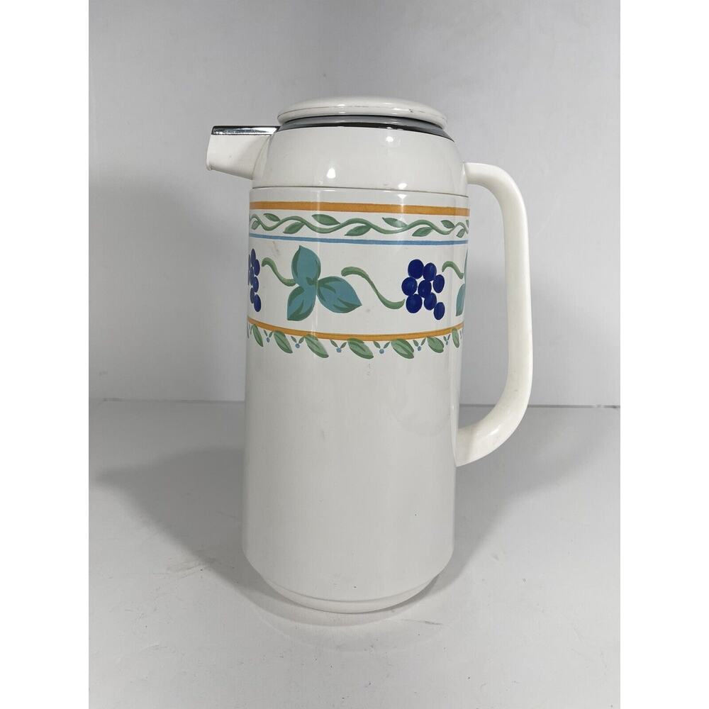Mikasa Thermal‎ Carafe Vintage Wine And Roses Design Thermos W256/008 Rare Style